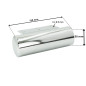 Stopka meblowa metalowa Baryłka srebrny chrom fi 50 mm długość 15 cm Stopka meblowa metalowa Baryłka srebrny chrom fi 50 mm długość 15 cm