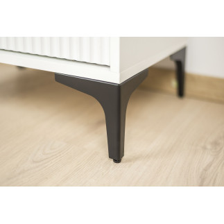 Zestaw 4 sztuk noga meblowa Kotwica czarny mat wysokość 13 cm
