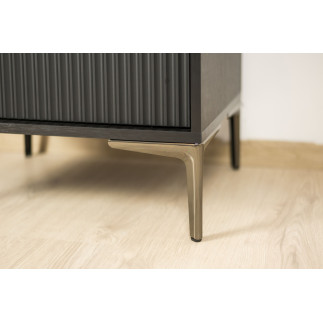 Zestaw 4 sztuk noga meblowa Kotwica Elegant czarny chrom wysokość 15 cm