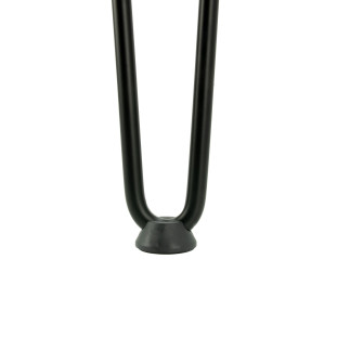 Noga meblowa Hairpin Loft czarny mat wysokość 41 cm - 2 pręty