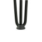 Zestaw 4 nóżek meblowych typu Hairpin, wysokość 41 cm, 3 pręty, kolor czarny ze stopkami plastikowymi