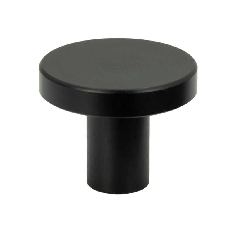 Gałka meblowa okrągła czarna metalowa 2,5 cm Gałka meblowa okrągła czarna metalowa 2,5 cm