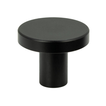 Gałka meblowa okrągła czarna metalowa 2,5 cm