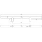 Uchwyt meblowy Reling 256 mm czarny Uchwyt meblowy Reling 256 mm czarny