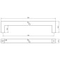 Uchwyt meblowy klasyczny 192 mm srebrny Uchwyt meblowy klasyczny 192 mm srebrny