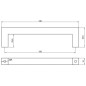 Uchwyt meblowy klasyczny 128 mm czarny Uchwyt meblowy klasyczny 128 mm czarny