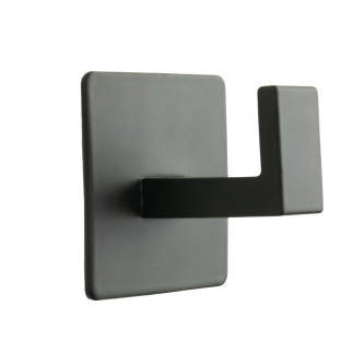 Wieszak łazienkowy haczyk samoprzylepny czarny metalowy