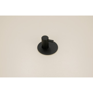 Wieszak łazienkowy ścienny samoprzylepny czarny metalowy