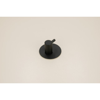 Wieszak łazienkowy ścienny samoprzylepny czarny metalowy