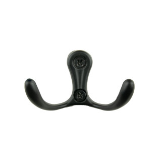 Wieszak ścienny łazienkowy przykręcany metalowy czarny