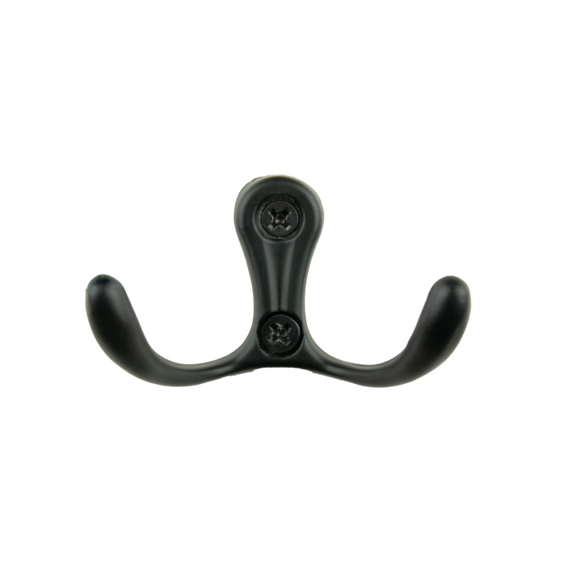 Wieszak ścienny łazienkowy przykręcany metalowy czarny