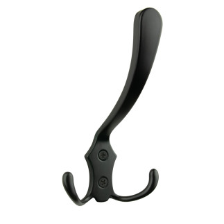 Wieszak na ubrania haczyk łazienkowy metalowy czarny