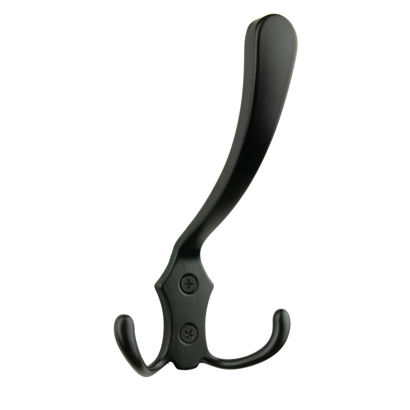 Wieszak na ubrania haczyk łazienkowy metalowy czarny