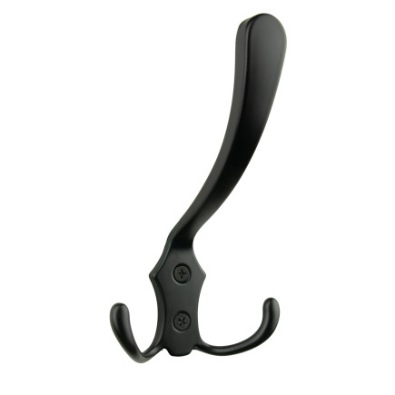 Wieszak na ubrania haczyk łazienkowy metalowy czarny