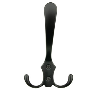 Wieszak na ubrania haczyk łazienkowy metalowy czarny