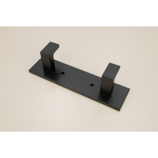 Wieszak ścienny do przedpokoju czarny metalowy