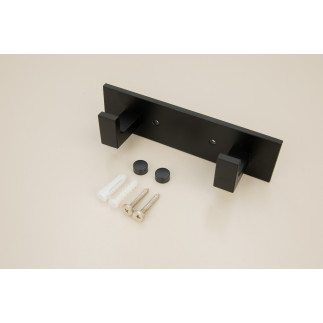 Wieszak ścienny do przedpokoju czarny metalowy