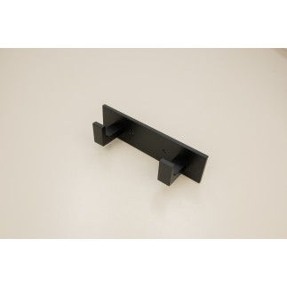 Wieszak ścienny do przedpokoju czarny metalowy