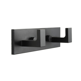 Wieszak ścienny do przedpokoju czarny metalowy