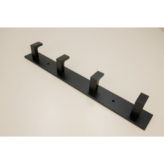 Wieszak na ścianę haczyk czarny metalowy