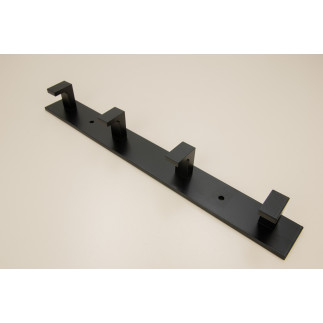 Wieszak na ścianę haczyk czarny metalowy