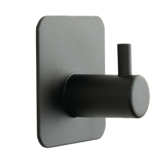 Zestaw 4 Wieszaków łazienkowych, haczyk samoprzylepny czarny metalowy