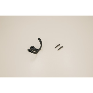 Zestaw 4 Wieszaków ściennych, łazienkowy przykręcany metalowy czarny