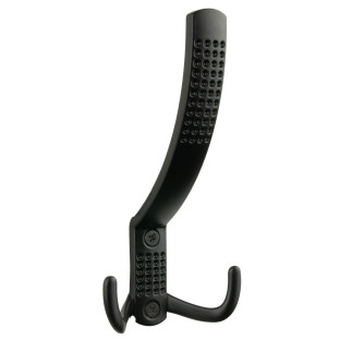 Zestaw 10 Wieszaków na ubrania, czarny metalowy haczyk