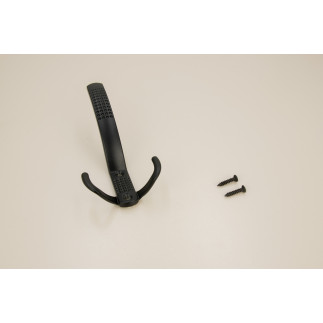 Zestaw 10 Wieszaków na ubrania, czarny metalowy haczyk