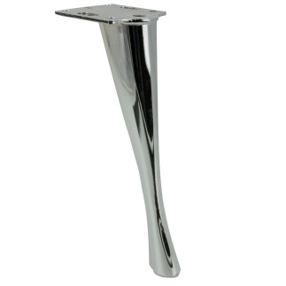 Nóżka meblowa w stylu Szpilka srebrna chromowana 23 cm