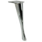 Nóżka meblowa w stylu Szpilka srebrna chromowana 23 cm
