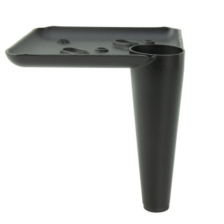 Noga meblowa Szpilka czarny mat wysokość 10 cm