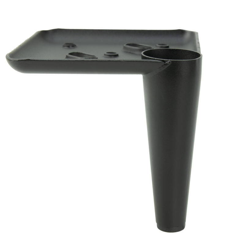 Noga meblowa Szpilka czarny mat wysokość 10 cm