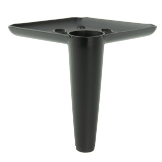 Zestaw 4 x Noga meblowa Szpilka czarny mat wysokość 10 cm