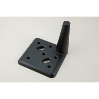 Zestaw 4 x Noga meblowa Szpilka czarny mat wysokość 10 cm