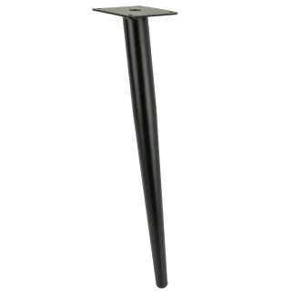 Noga meblowa Szpilka skośna czarna 40 cm