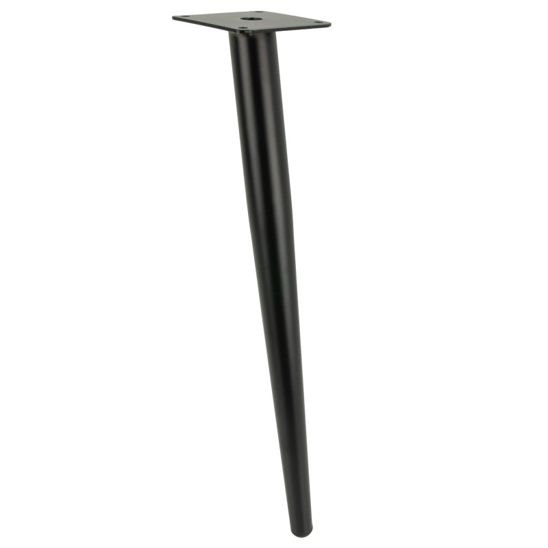 Noga meblowa Szpilka skośna czarna 40 cm