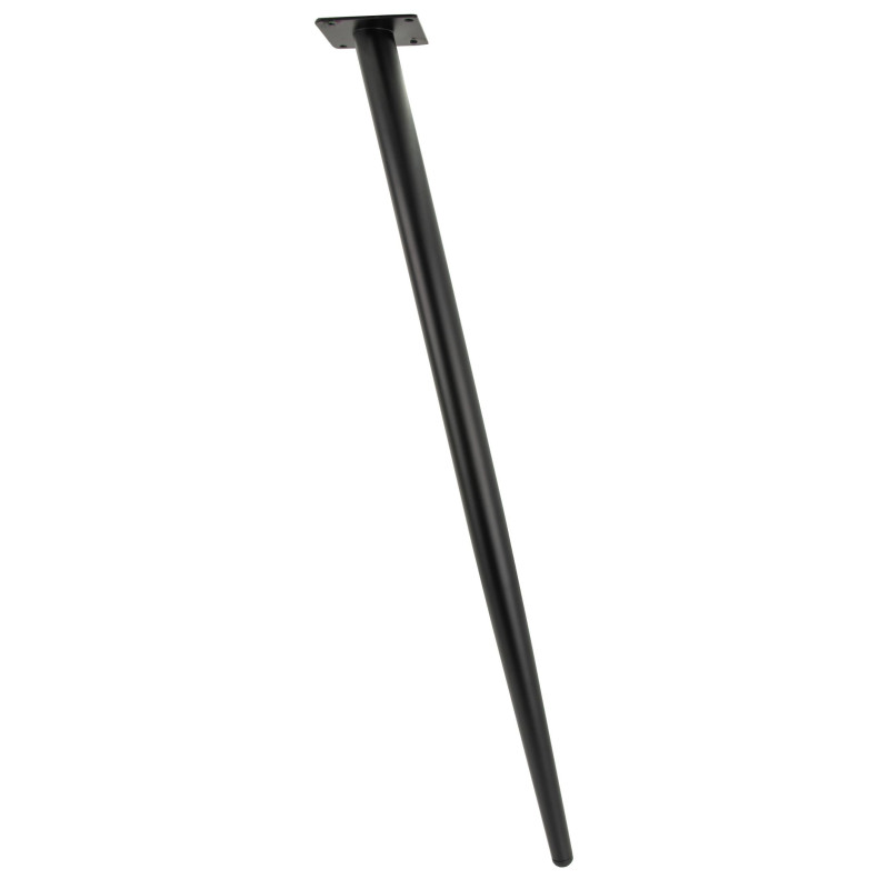 Noga meblowa Szpilka skośna czarna 70 cm Noga meblowa Szpilka skośna czarna 70 cm