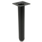 Noga meblowa Prosta czarna wysokość 20 cm regulowana wysokość Noga meblowa Prosta czarna wysokość 20 cm regulowana wysokość