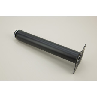 Noga meblowa Prosta czarna wysokość 20 cm regulowana wysokość