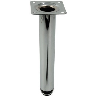 Noga meblowa Prosta srebrna wysokość 20 cm regulowana wysokość