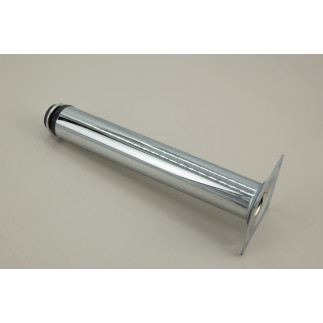 Noga meblowa Prosta srebrna wysokość 20 cm regulowana wysokość