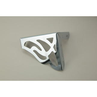 Nożka meblowa metalowa 13 cm srebrna połysk