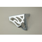 Nożka meblowa metalowa 13 cm srebrna połysk