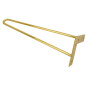 Nóżka meblowa typu Hairpin legs wysokość 41 cm 2 pręty kolor złoty chrom