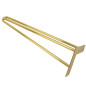 Zestaw 4 nóżek meblowych Hairpin legs złoty połysk wysokość 41cm do stolika Zestaw 4 nóżek meblowych Hairpin legs złoty połysk wysokość 41cm do stolika