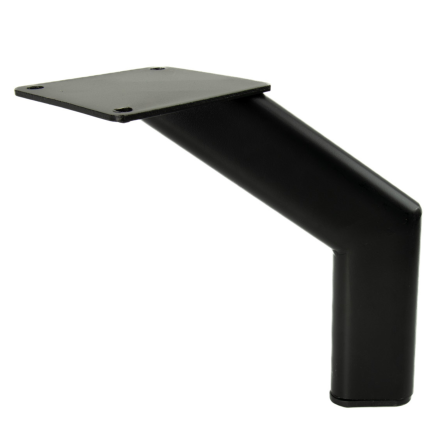 Noga meblowa Loft czarny mat wysokość 12 cm do sof i narożników
