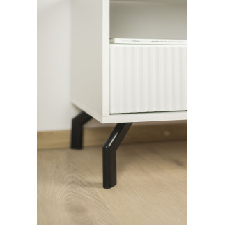 Noga meblowa Loft czarny mat wysokość 12 cm do sof i narożników