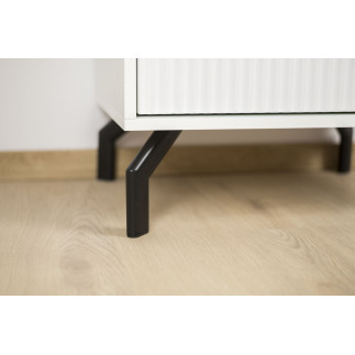 Noga meblowa Loft czarny mat wysokość 12 cm do sof i narożników