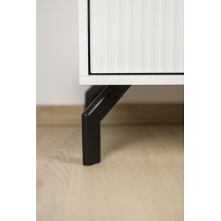 Noga meblowa Loft czarny mat wysokość 12 cm do sof i narożników